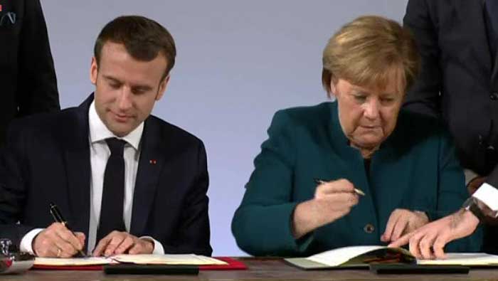 Merkel i Macron