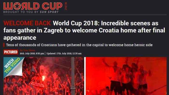 Svjetski mediji - doček Vatrenih