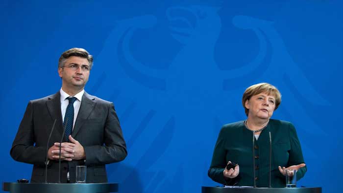 Plenković - Merkel