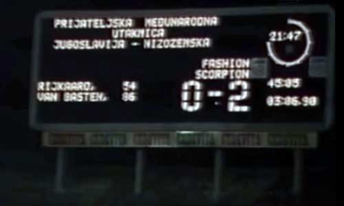 Jugoslavija - Nizozemska, nogomet