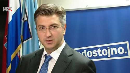 HOS ploča - Plenković