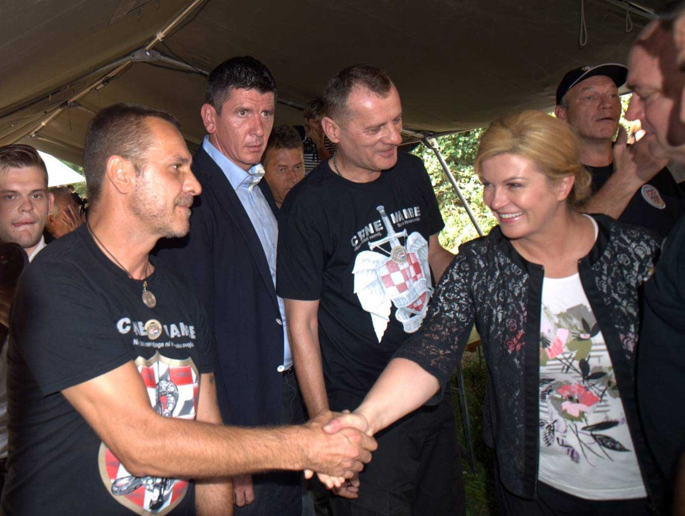 Predsjednica Kolinda i Ivica &Scaron;afarić Ninja